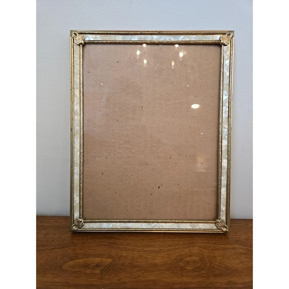 Vintage Gold Tone Picture Frame 8x10 Wall Art Deco Luxury Scroll Metal Frame
